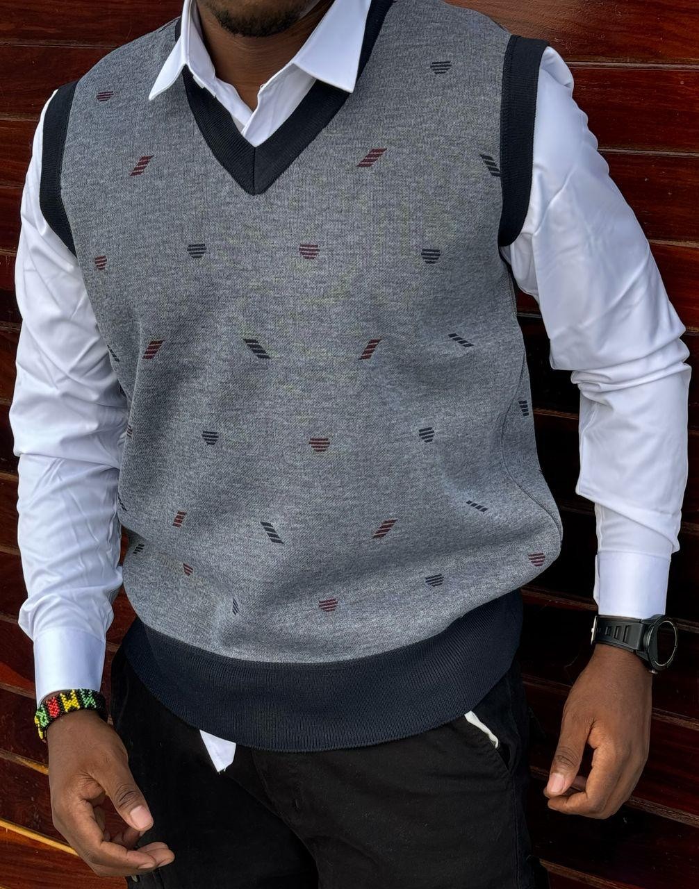 Argyle  V-neck Sweater Vest